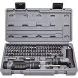 91 Piece Multibit Set with Ratcheting Screwdriver and T-Handle J61390