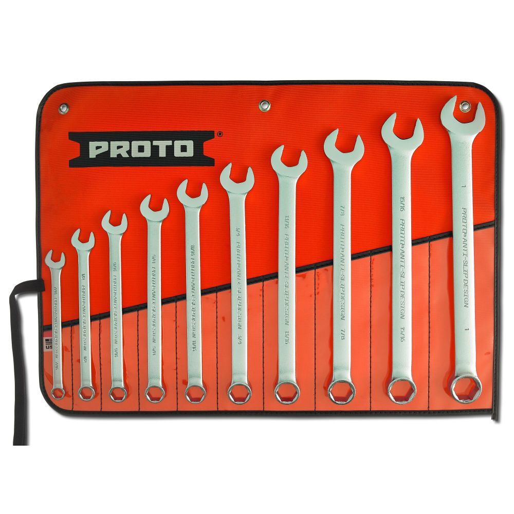 Anti Slip Combination Wrench Set 6 Point 10pc J1200GHASD