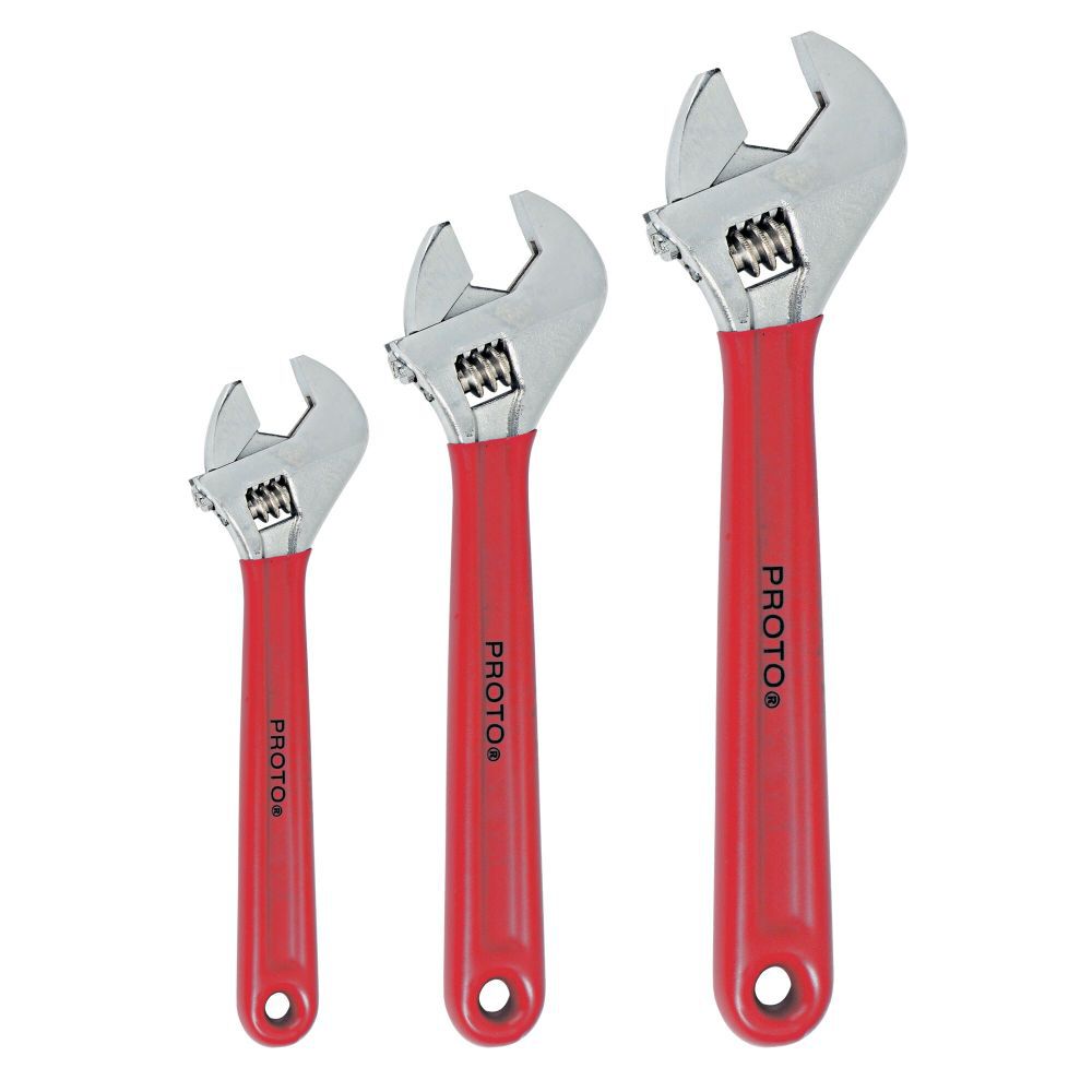 Cushion Grip Adjustable Wrench 3pc J795GA