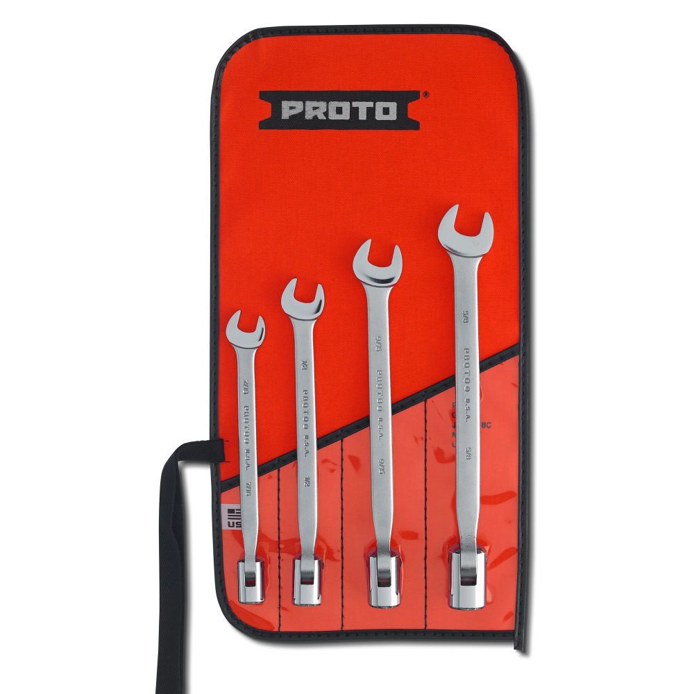 Flex Head Wrench Set 12 Point 4pc J1270B