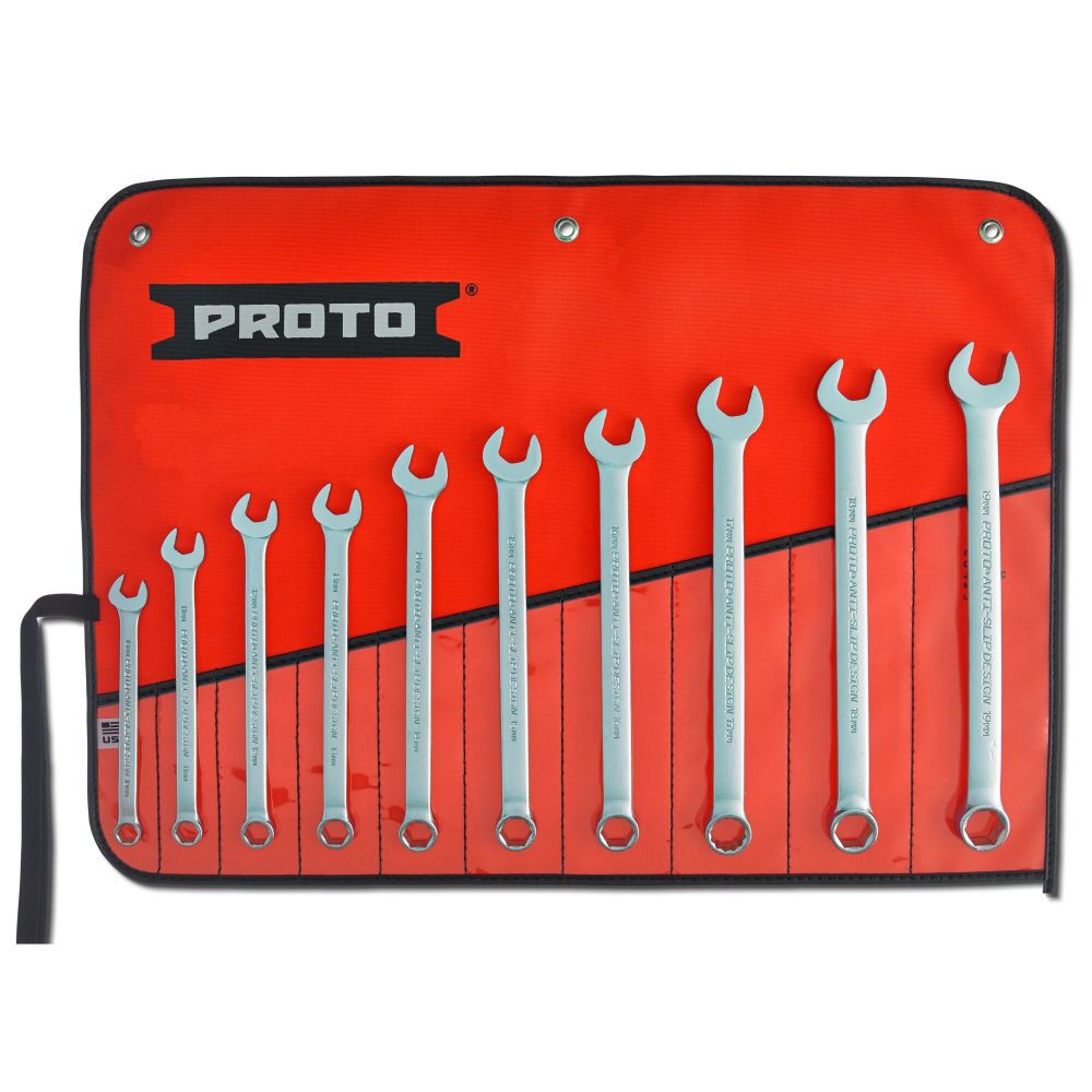 Full Polish Metric Combination ASD 6 Point Wrench Set 10pc J1200MHASDT500