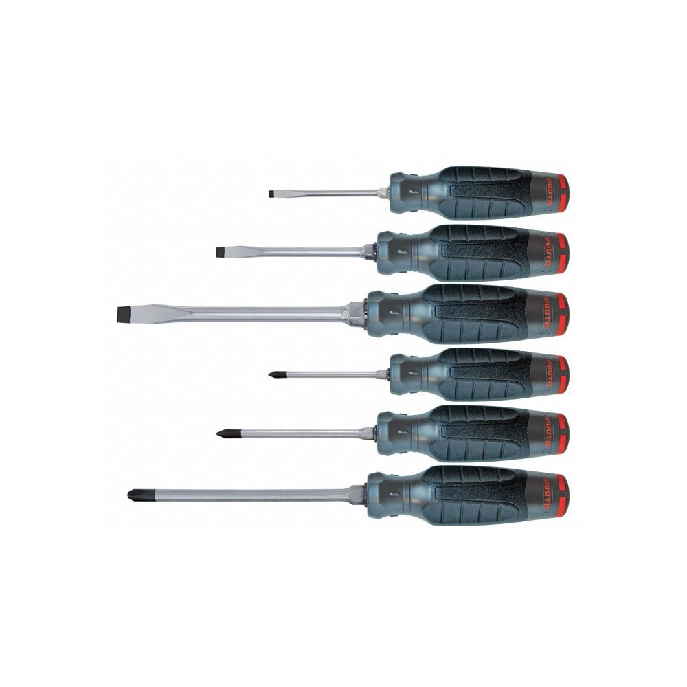 PROTO Combo Screwdriver Set 6pc J1206SCPF