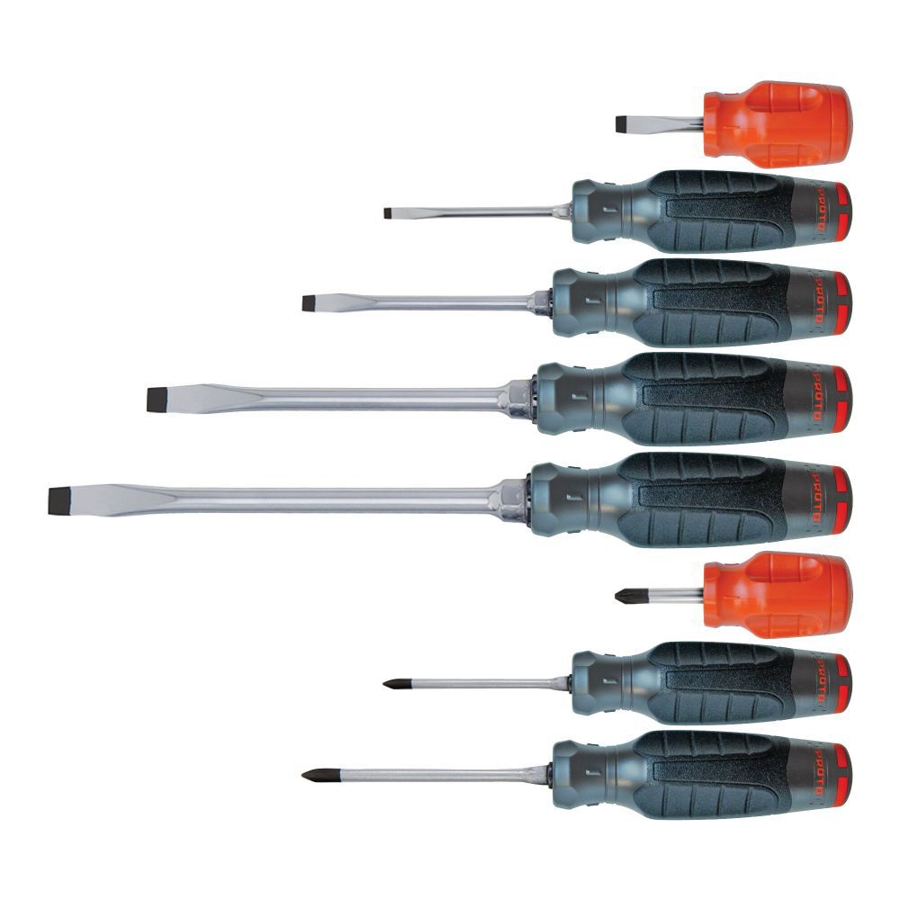 PROTO Combo Screwdriver Set 8pc J1208SCPF