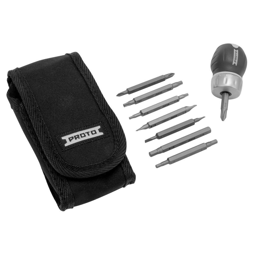 PROTO Ratcheting Stubby Screwdriver Set J9325