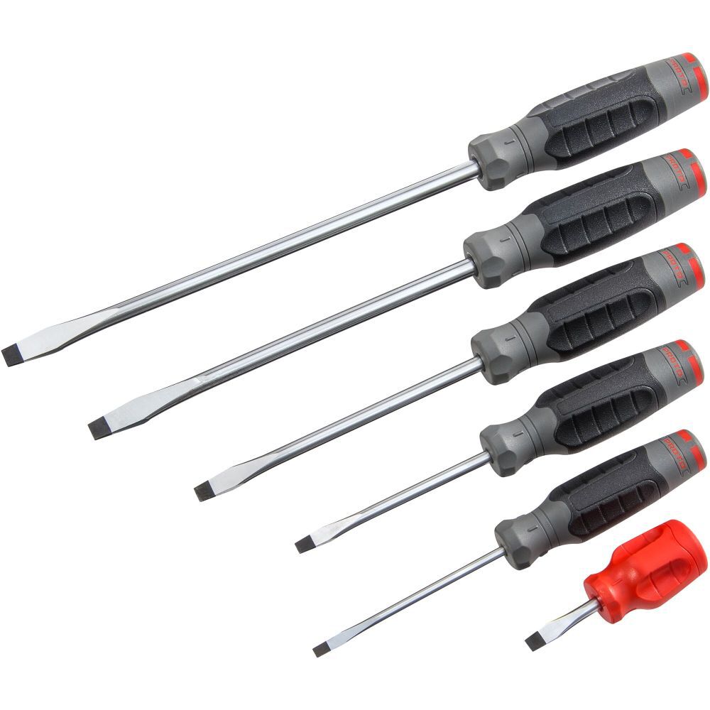 Round Flat Blade Screwdriver Set 6pc J1206SRFF