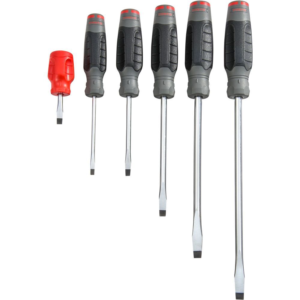 Round Flat Blade Screwdriver Set 6pc J1206SRFF