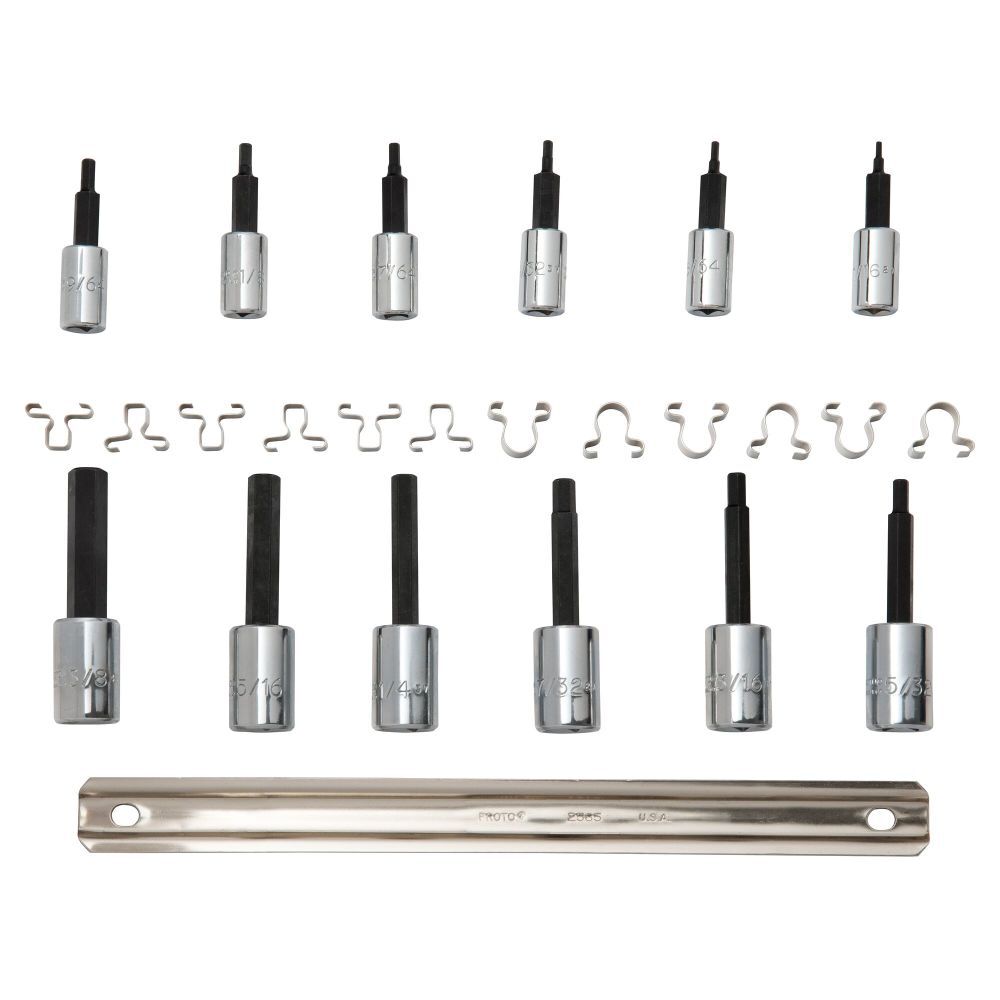 Set Hex Bit 1/4In 3/8In Dr 12 Piece J4770-12