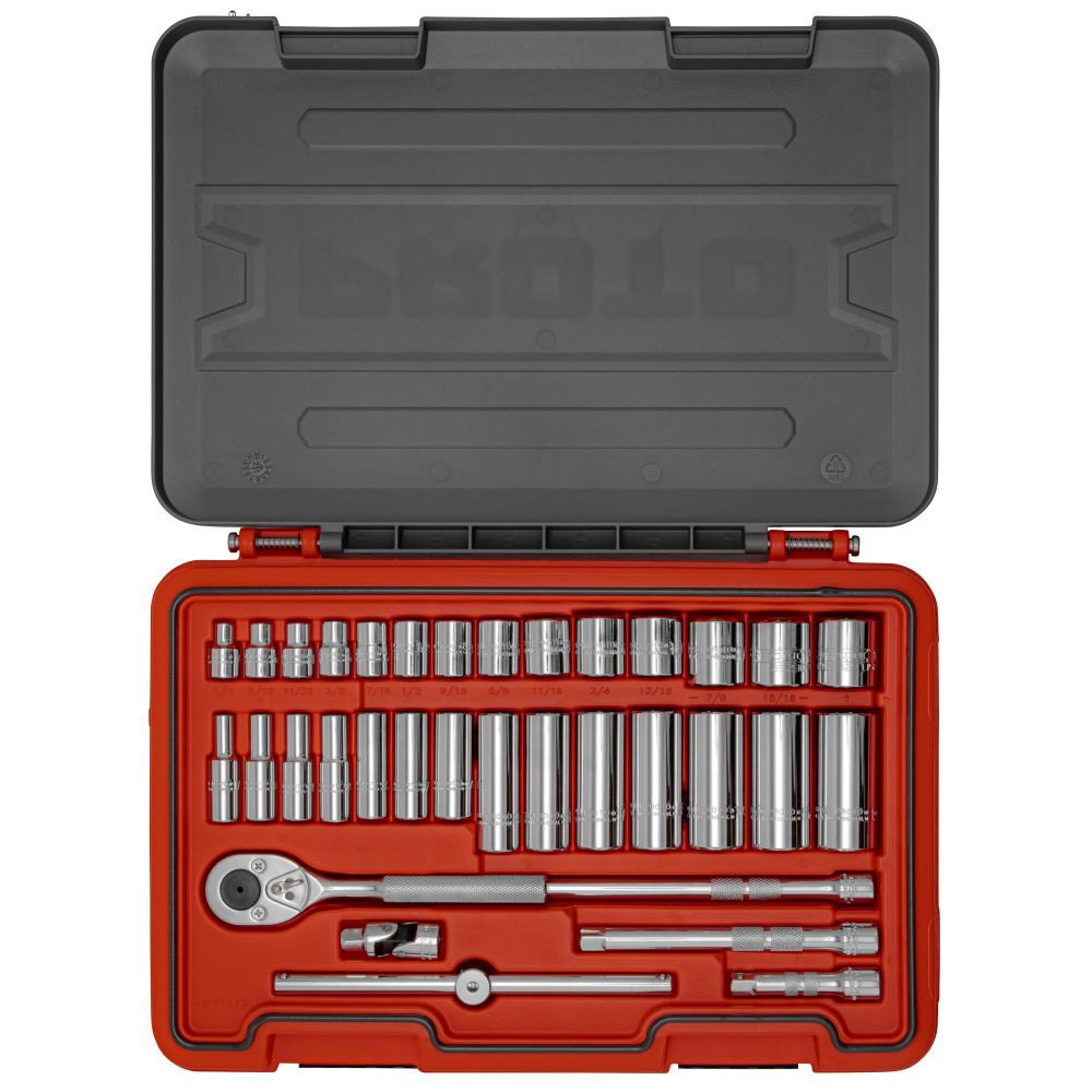 Socket Set 3/8 DR 34pc SAE 6pt J52134S