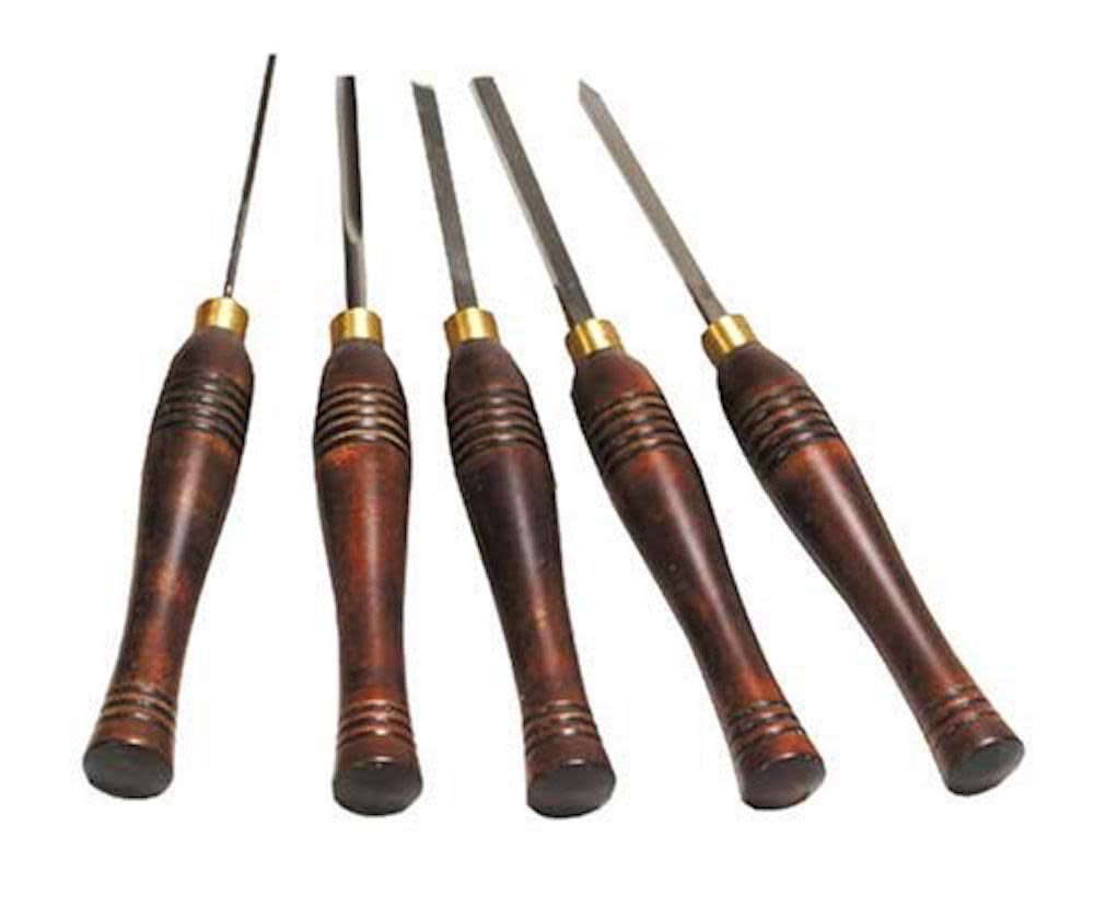 Mini 5-Piece HSS Wood Lathe Chisel Turning Set LCMINI2