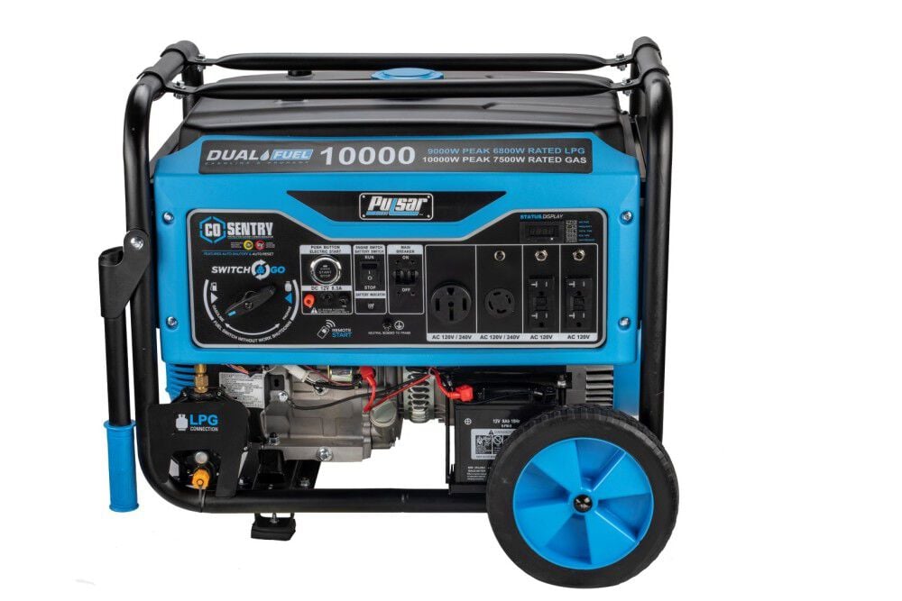 10000 Watt Dual Fuel Generator with Remote Start PG10000BRCO