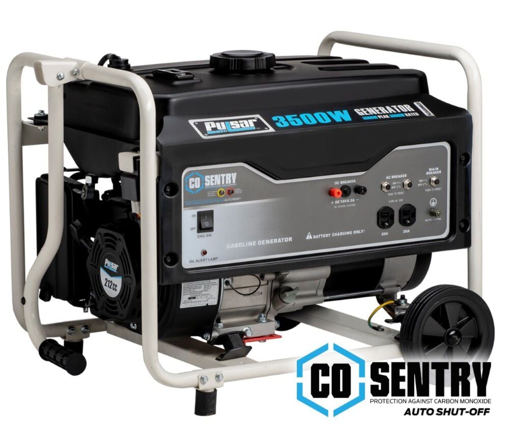 3500 Watt Gas Generator with Mobility Kit PG3500MRCO