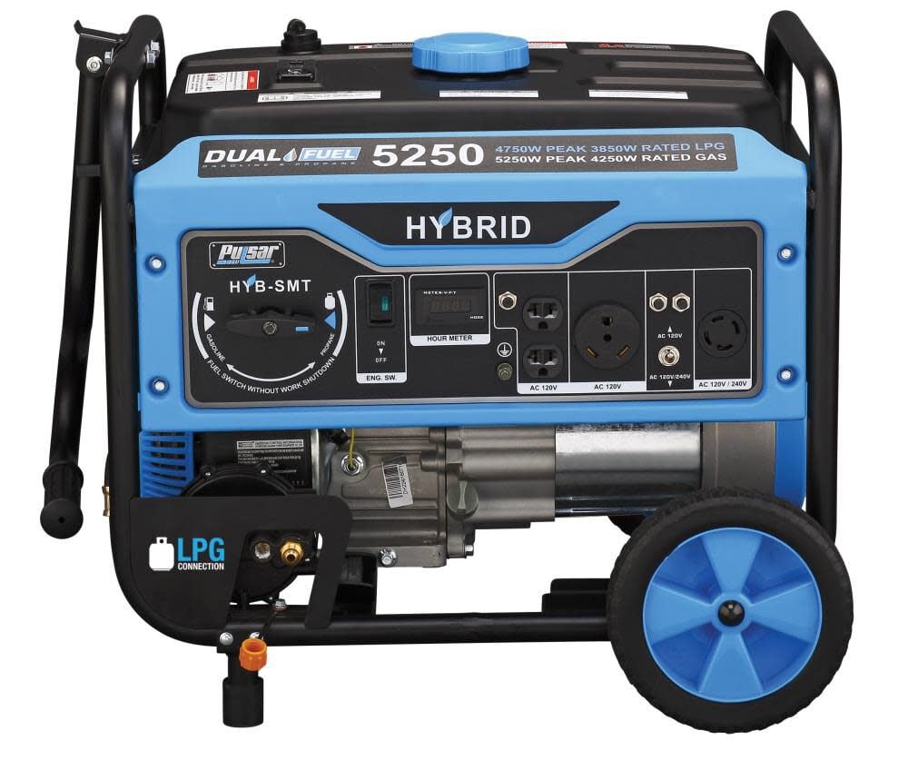 5250 Watt Dual Fuel Portable Generator PG5250B