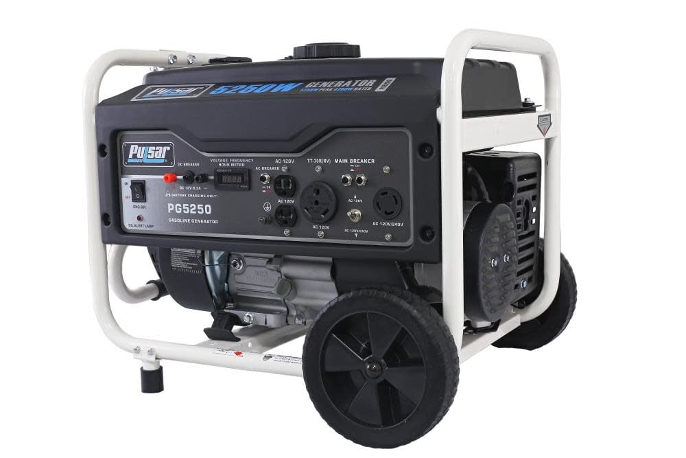 5250/4250-Watt Gasoline Powered Recoil Start Portable Generator with 224 cc Ducar Engine PG5250