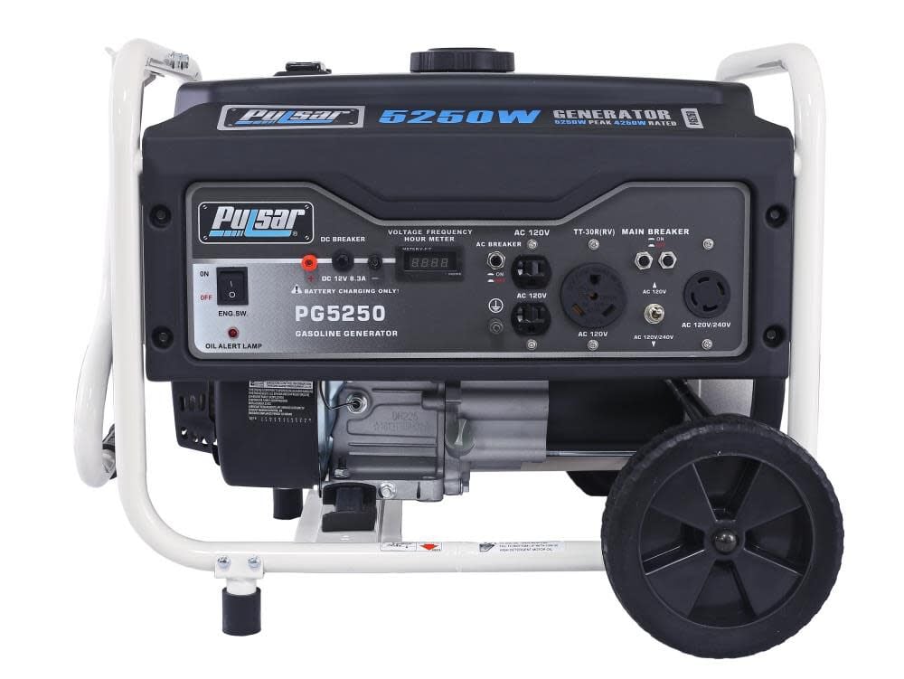 5250/4250-Watt Gasoline Powered Recoil Start Portable Generator with 224 cc Ducar Engine PG5250