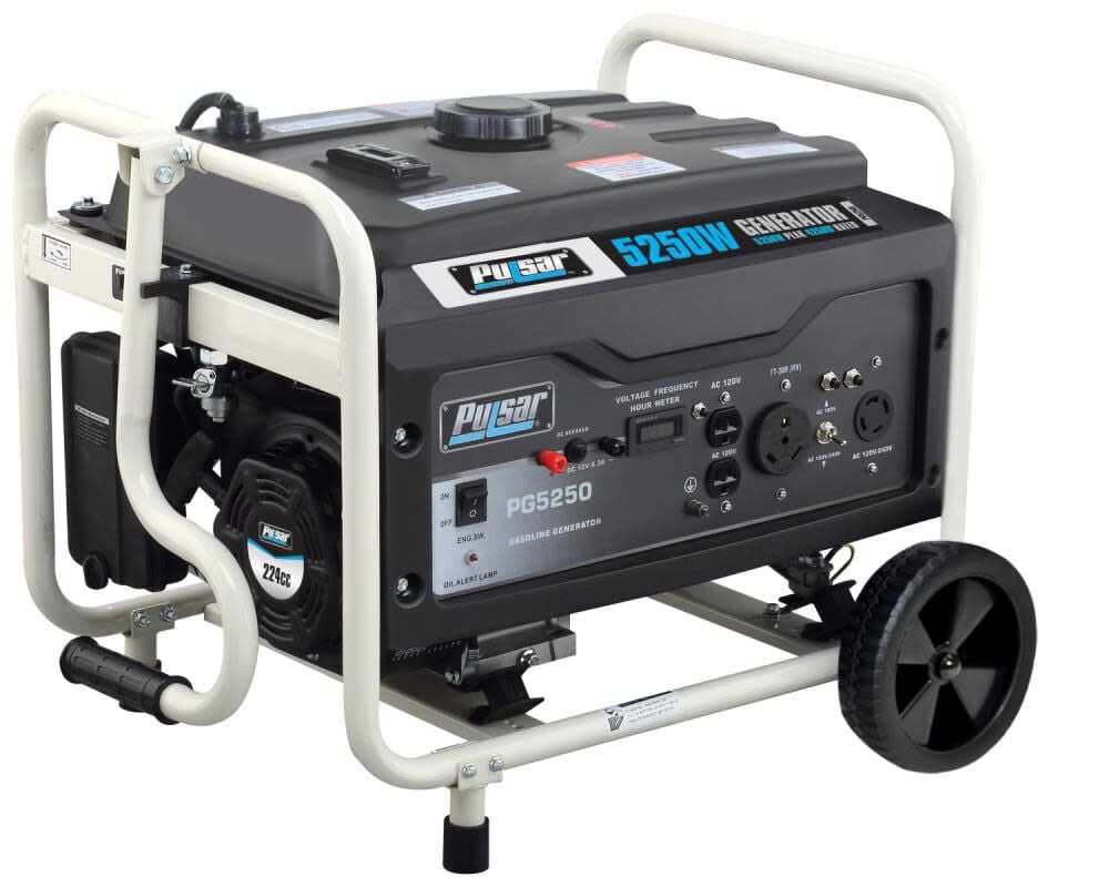 5250/4250-Watt Gasoline Powered Recoil Start Portable Generator with 224 cc Ducar Engine PG5250