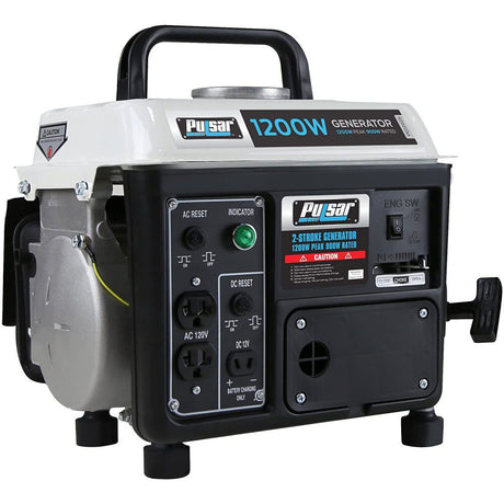 Generator 120V 1200W 72cc 2 Stroke Gas/Oil Portable PG1202SA