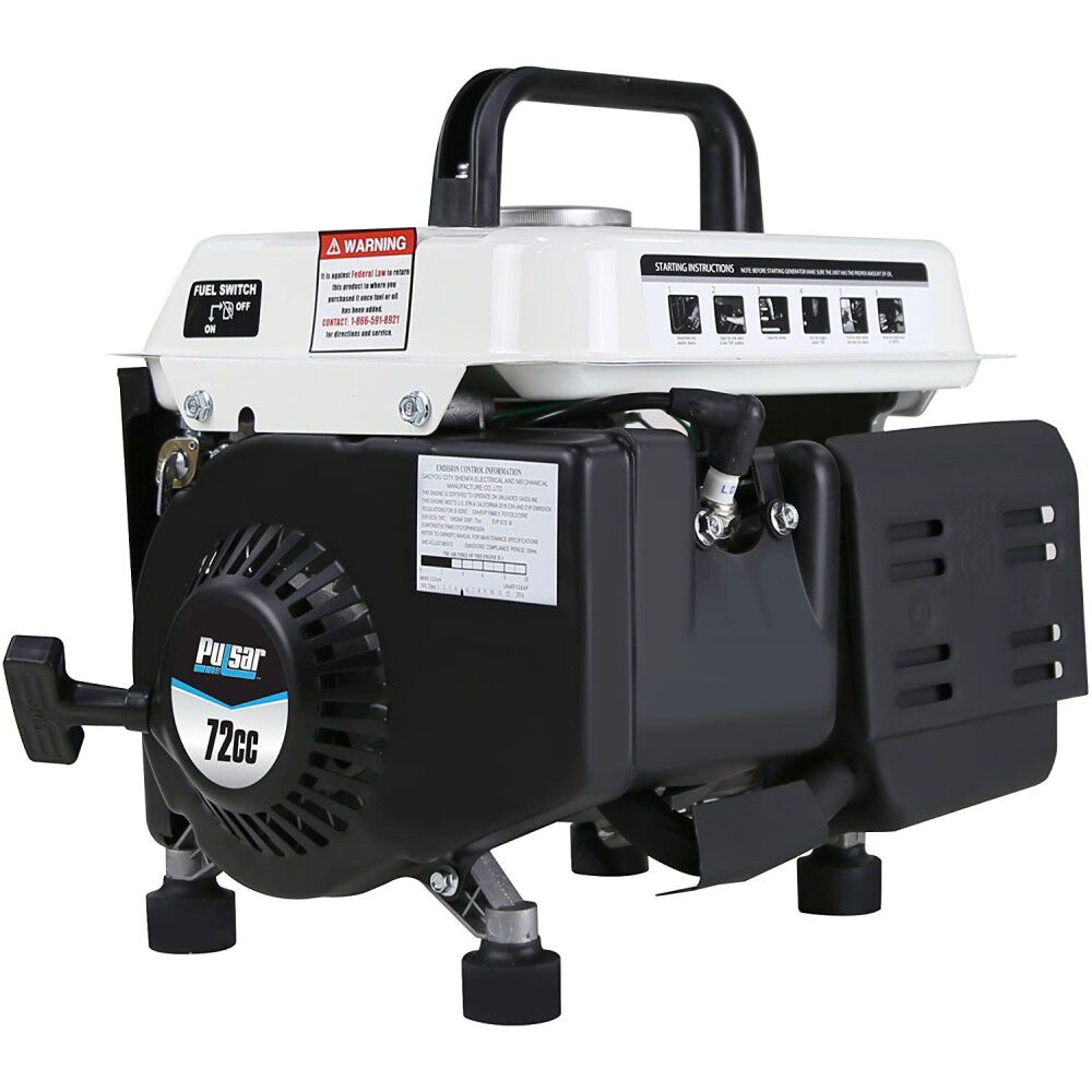 Generator 120V 1200W 72cc 2 Stroke Gas/Oil Portable PG1202SA