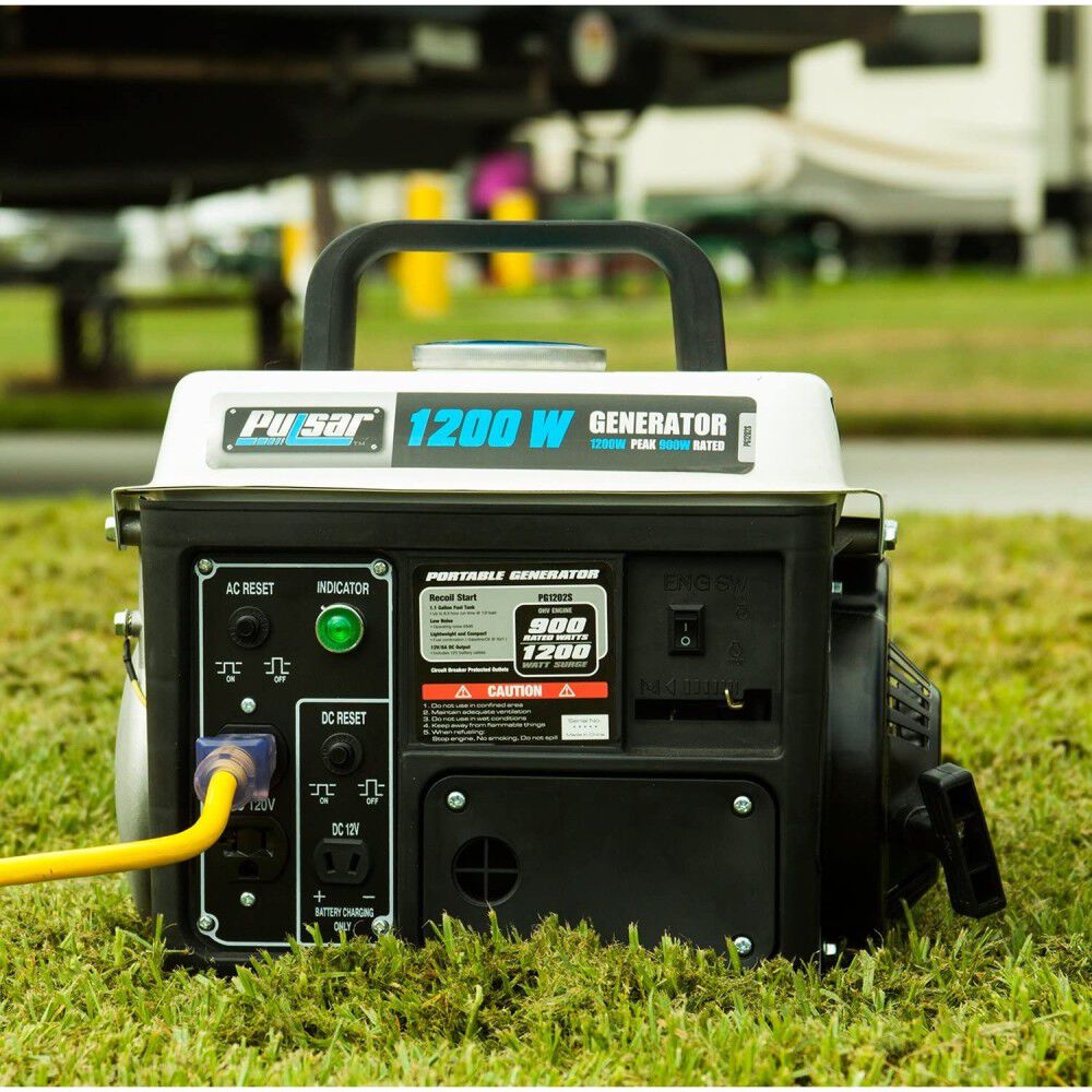 Generator 120V 1200W 72cc 2 Stroke Gas/Oil Portable PG1202SA