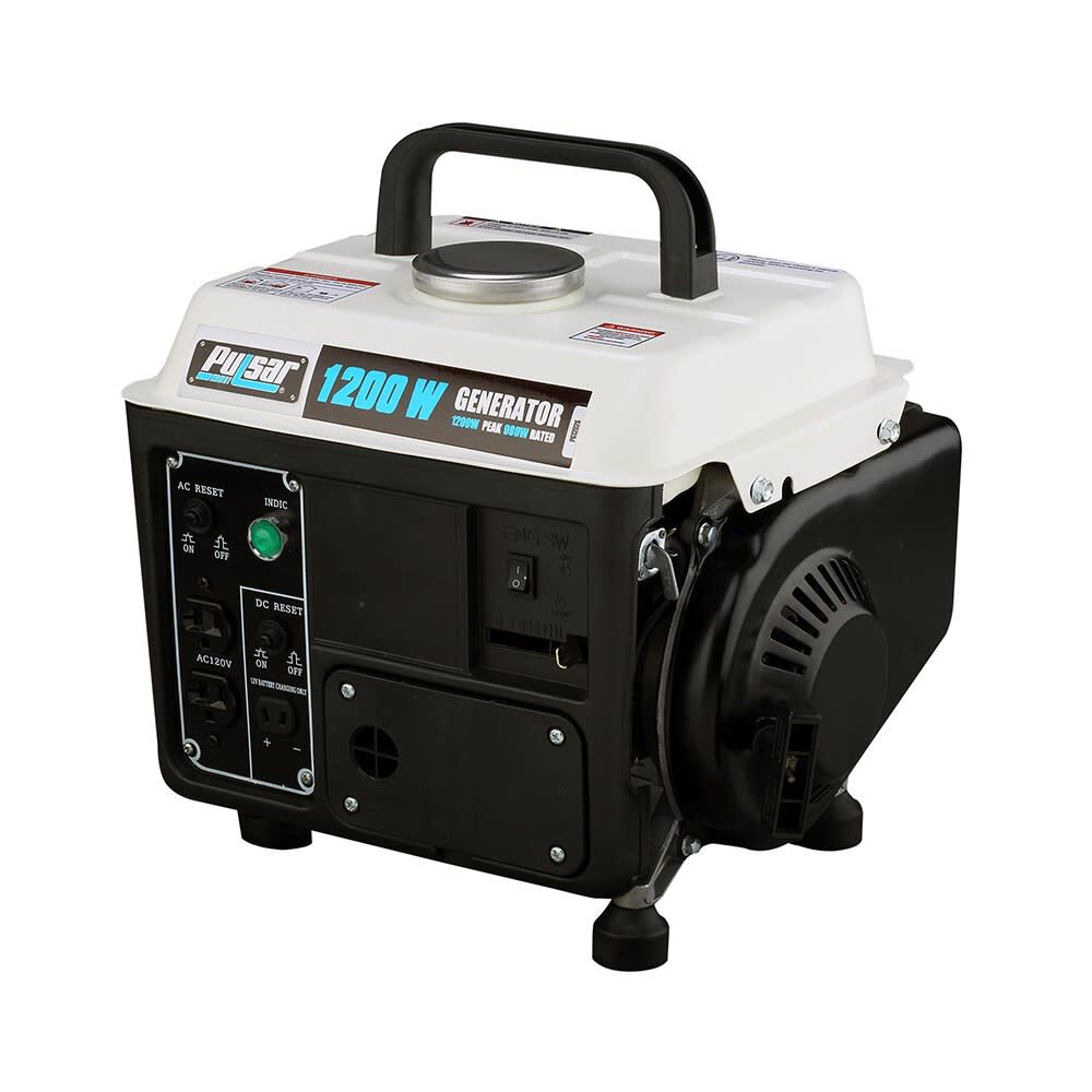 Generator 120V 1200W 72cc 2 Stroke Gas/Oil Portable PG1202SA