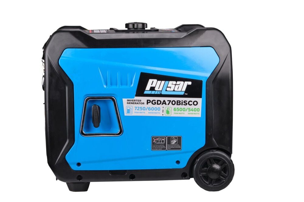 Inverter Generator with Remote Start Dual Fuel 7250 Watt PGDA70BISCO