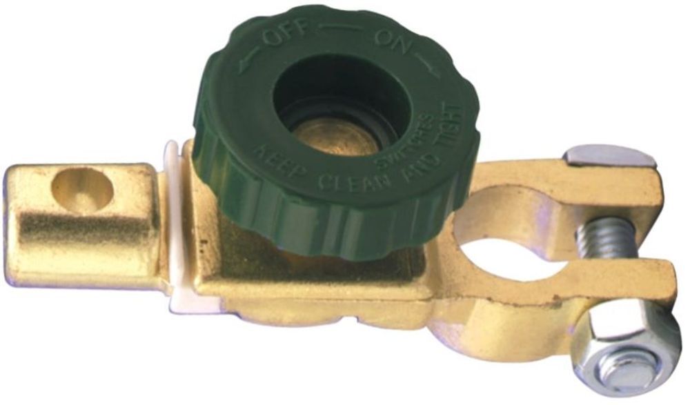 Brass & Zinc Plated Negative Top Post Terminal Quick Disconnect 850112-2001N