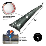 10-ft L x 6-in W Self-Inflating Flood Barrier QD610-1