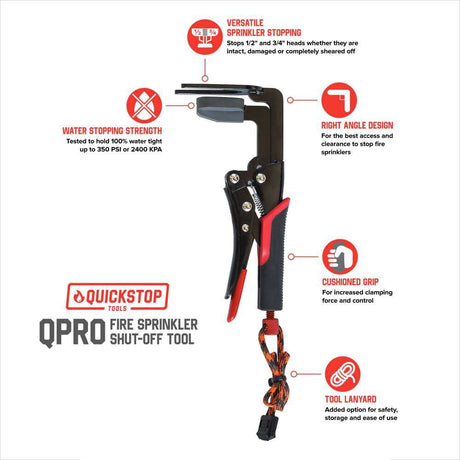 Tools Heavy Duty Pro Fire Sprinkler Tool QPRO