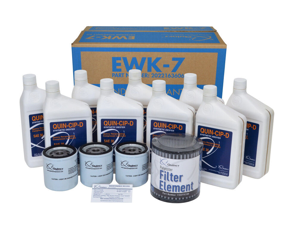 Extended Warranty & Maintenance Kit for QP 10 HP Pressure Lubricated Reciprocating Compressors EWK7