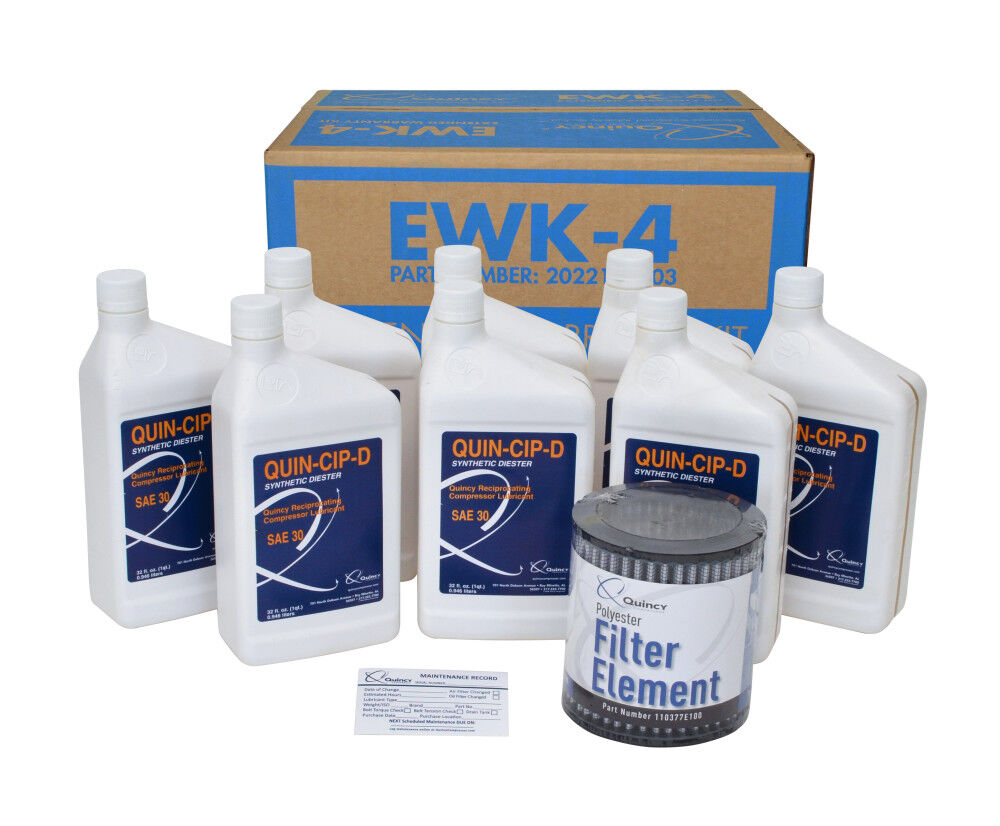 Extended Warranty & Maintenance Kit for QT 10 HP Splash Lubricated Reciprocating Compressors EWK4