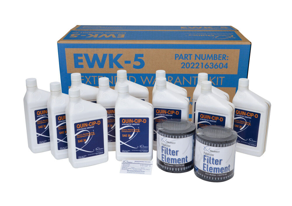 Extended Warranty & Maintenance Kit for QT 15 HP Splash Lubricated Reciprocating Compressors EWK5