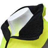 Class 3 Two in One High Visibility Bomber Safety Jacket Green Black Bottom 3X SJ110B-3ZGS-3X