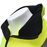 Class 3 Two in One High Visibility Bomber Safety Jacket Green Black Bottom 4X SJ110B-3ZGS-4X