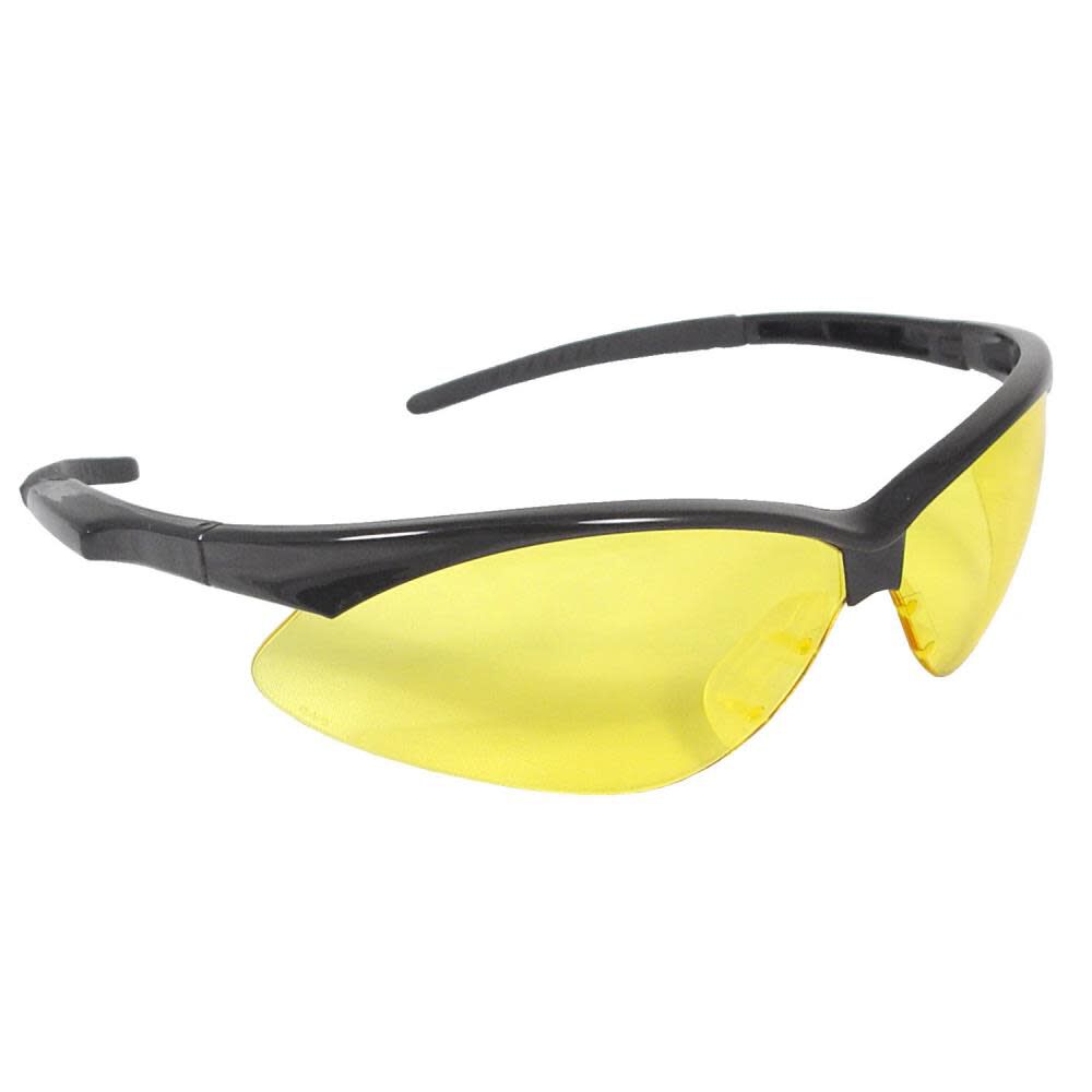 Rad Apocalypse Safety Eyewear Black Frame Amber Lens AP1-10-AMBER