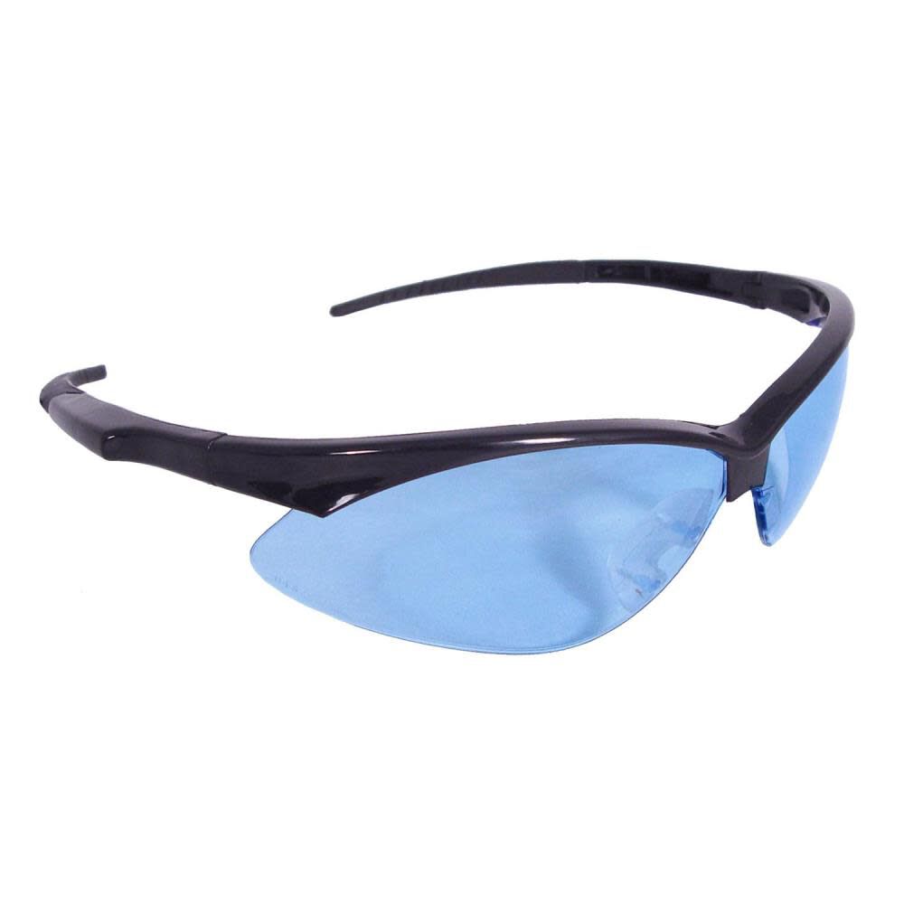 Rad Apocalypse Safety Eyewear Black Frame Light Blue Lens AP1-B