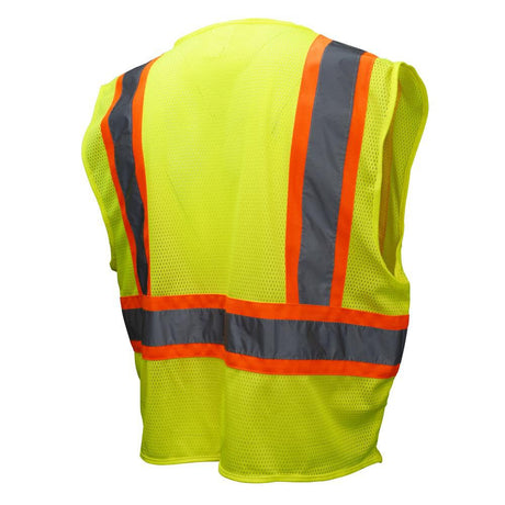 Safety Vest with Two-Tone Trim SV22-2ZGM-R002