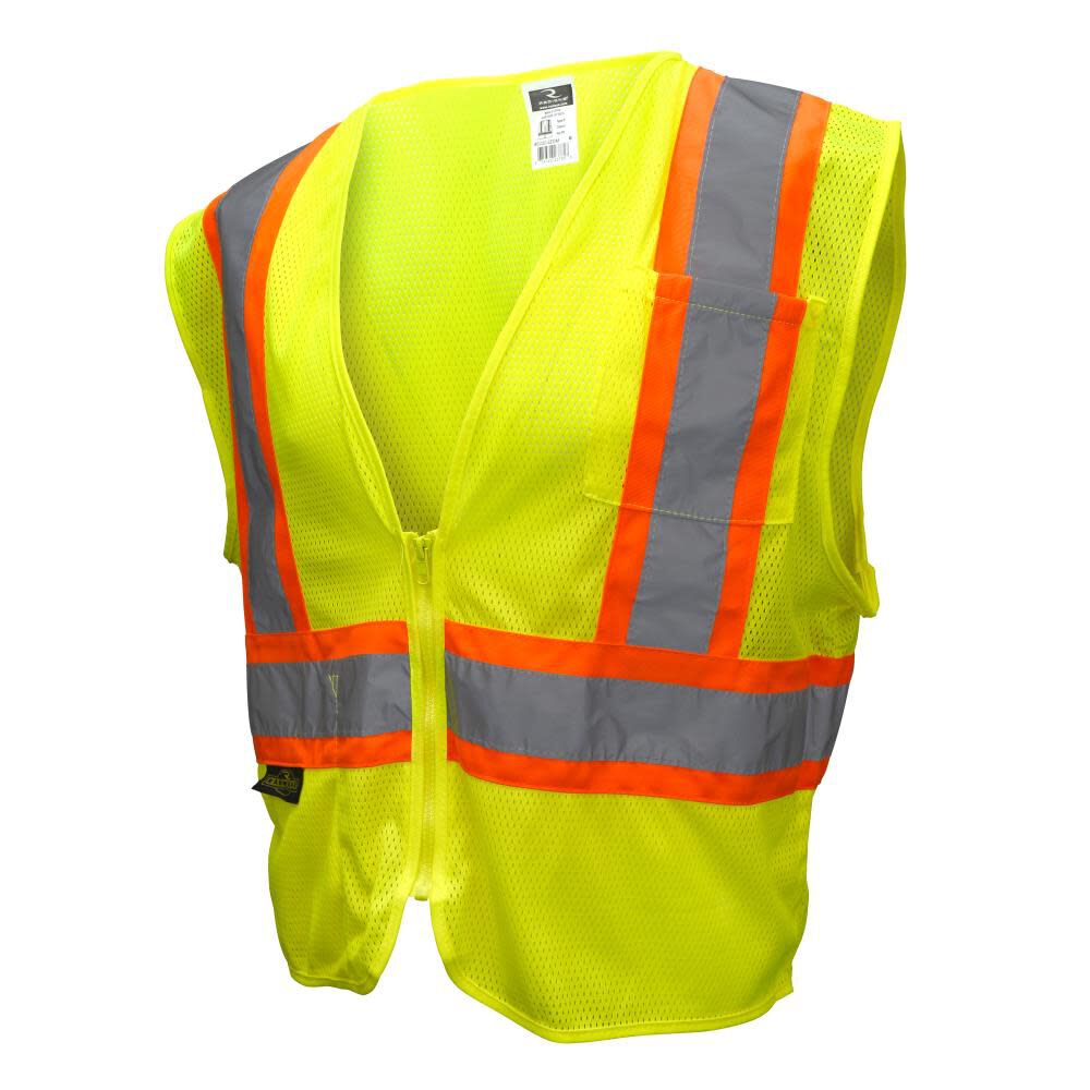 Safety Vest with Two-Tone Trim SV22-2ZGM-R002