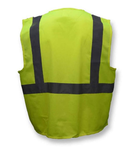 Solid Economy Type R Class 2 Safety Vest with Zipper SV2ZGSR002