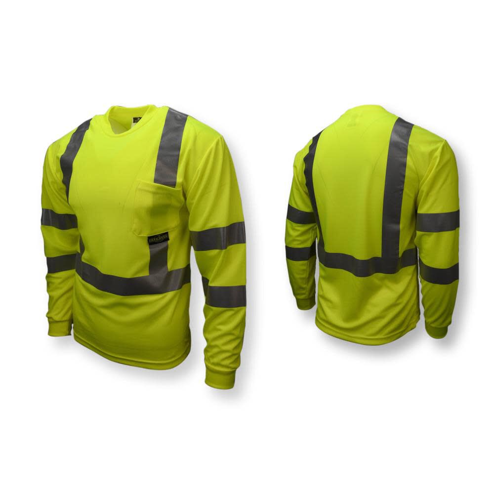 ST21 Class 3 Long Sleeve T-Shirt with Max-Dri Hi-Vis 5X ST21-3PGS-5X