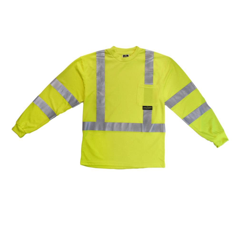 ST21 Class 3 Long Sleeve T-Shirt with Max-Dri Hi-Vis 5X ST21-3PGS-5X