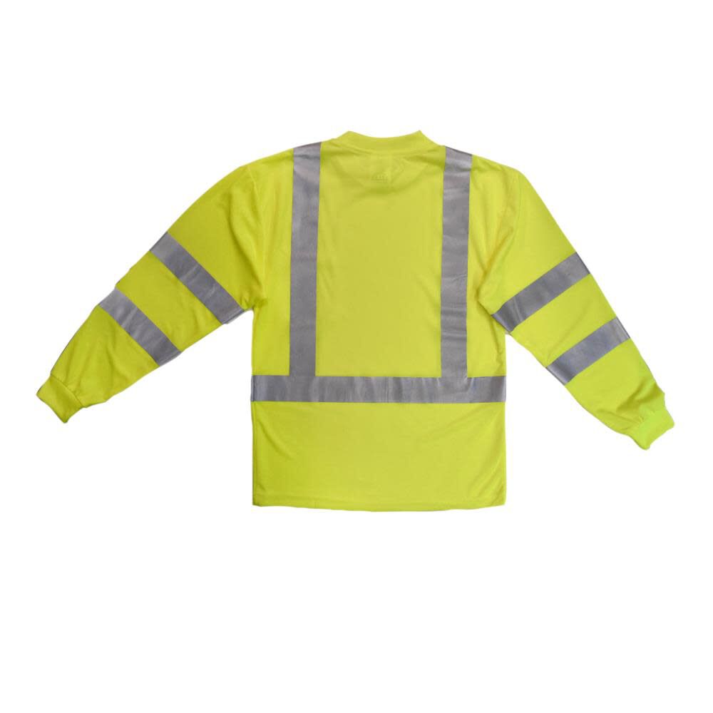 ST21 Class 3 Long Sleeve T-Shirt with Max-Dri Hi-Vis 5X ST21-3PGS-5X