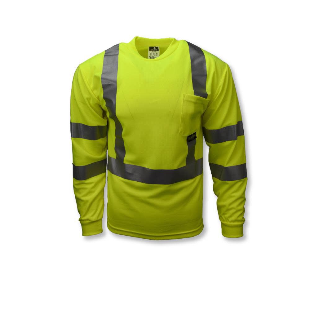 ST21 Class 3 Long Sleeve T-Shirt with Max-Dri Hi-Vis 5X ST21-3PGS-5X