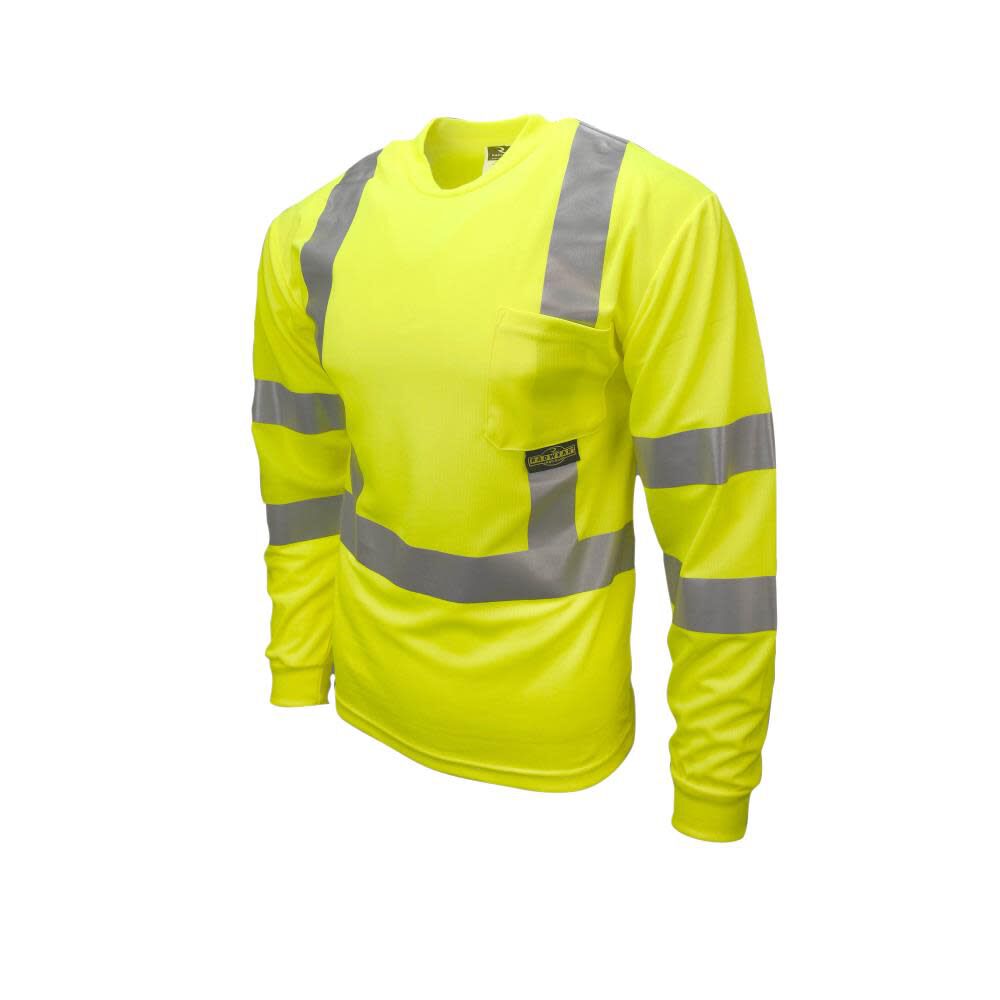 ST21 Class 3 Long Sleeve T-Shirt with Max-Dri Hi-Vis 5X ST21-3PGS-5X