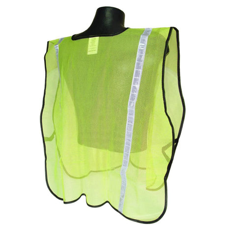 SV1 Non Rated Safety Vests with 1in Tape Hi Viz Green 2X-5X SVG1