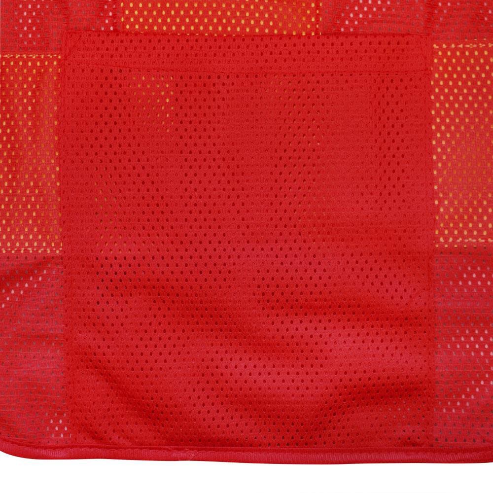 SV22-1 Economy Type O Class 1 Two Tone Safety Vest, Red, 3X-Large SV22-1ZRM-3X