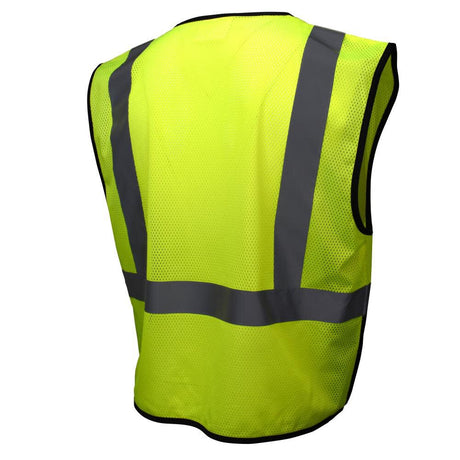 SV3B Black Bottom Economy Mesh Safety Vest, Green/Black, 3X-Large SV3B-2ZGM-3X