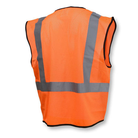 SV3B Black Bottom Economy Mesh Safety Vest, Orange/Black, 2X-Large SV3B-2ZOM-2X