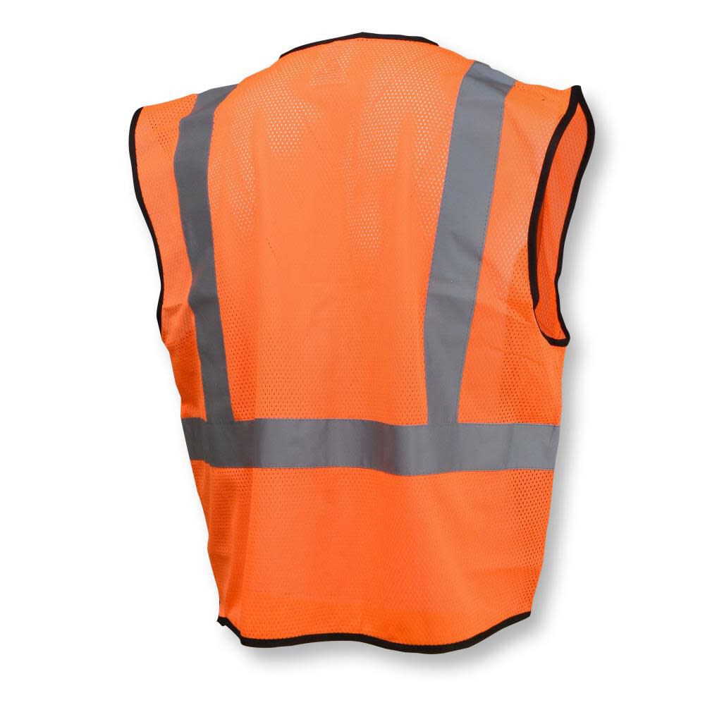 SV3B Black Bottom Economy Mesh Safety Vest, Orange/Black, 5X-Large SV3B-2ZOM-5X