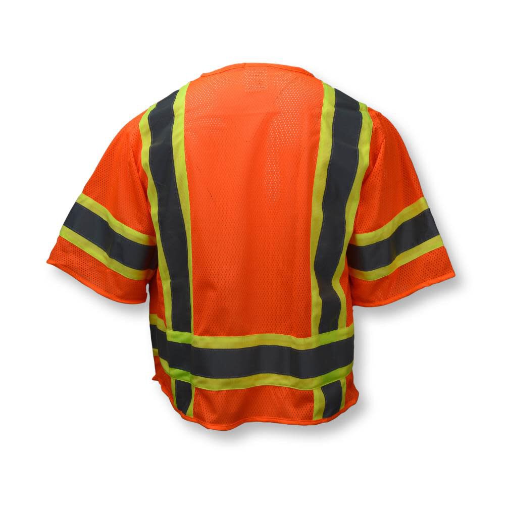 SV63 Two Tone Surveyor Type R Class 3 Two Tone Safety Vest, Orange, Medium SV63OM