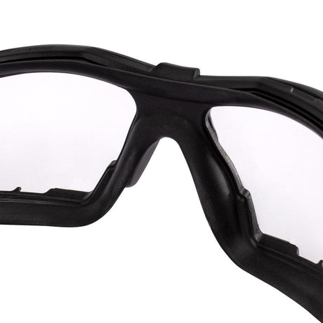 THRAXUS Elite IQUITY Safety Eyewear Blue w/ Rubber Gasket Clear IQ Lens TXE2-13ID