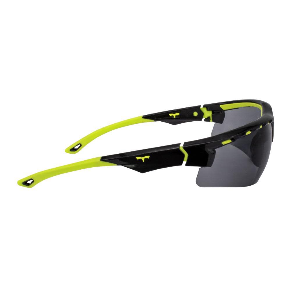 THRAXUS Elite Safety Eyewear Hi-Vis Features Smoke Lens TXE8-20ID